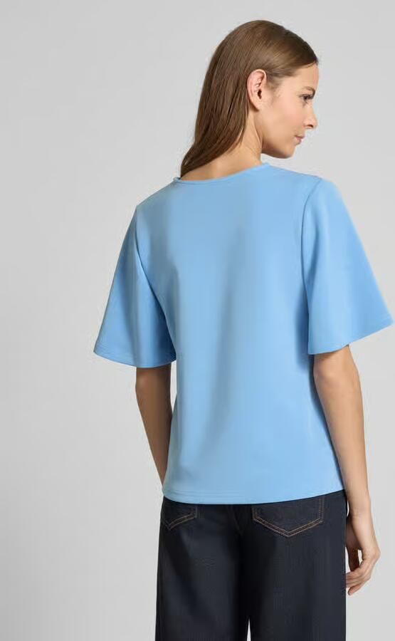 Selected Femme Korte Mouw V-Hals Blouse Top Blue Dames - Foto 4