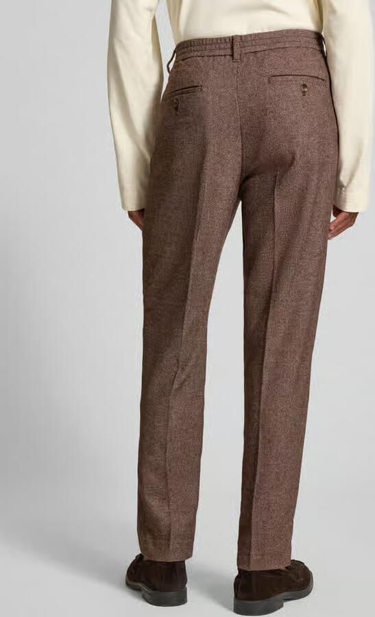 Selected Homme Tapered broek van wol model 'LEROY'