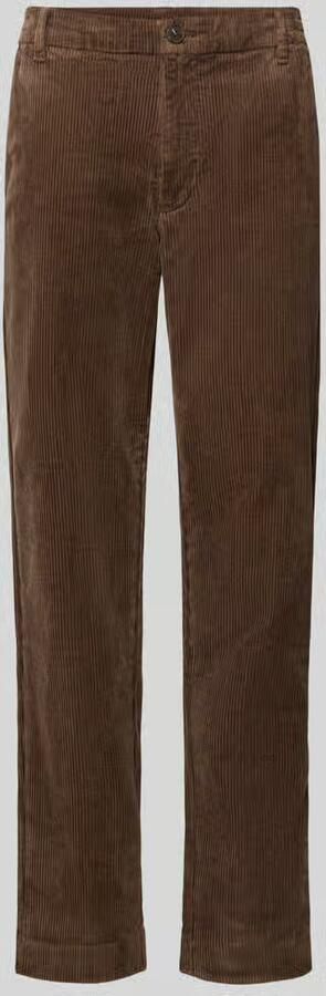 SELECTED MEN Heren Broeken Slh190-reg Tape Leroy Kris Cord Pnt Noos Bruin - Foto 5