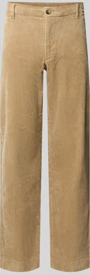 Selected Regular fit corduroy broek van puur katoen model 'LEROY'