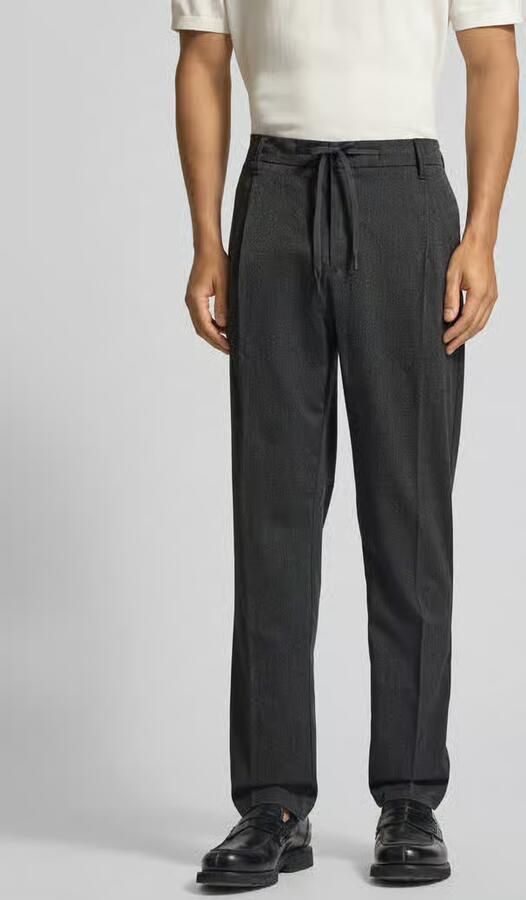 Selected Homme Tapered fit stoffen broek met viscose model 'LEROY'