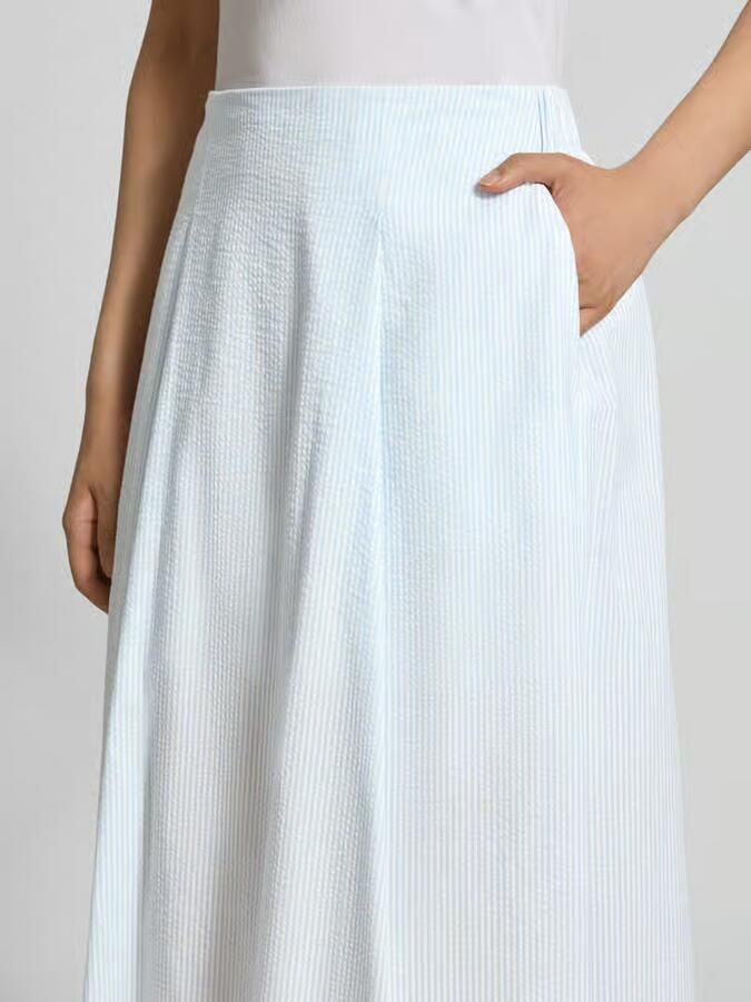 Selected Uitlopende midi-rok van pure biologisch katoen model 'HANNAH' - Foto 2