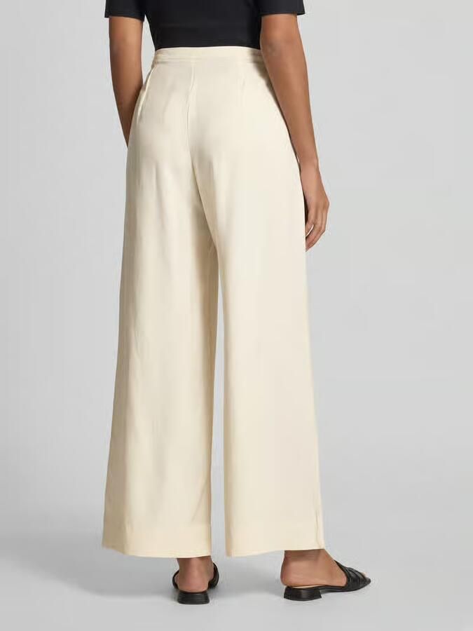 Selected Femme Wide leg bandplooibroek met steekzakken model 'NATUK'