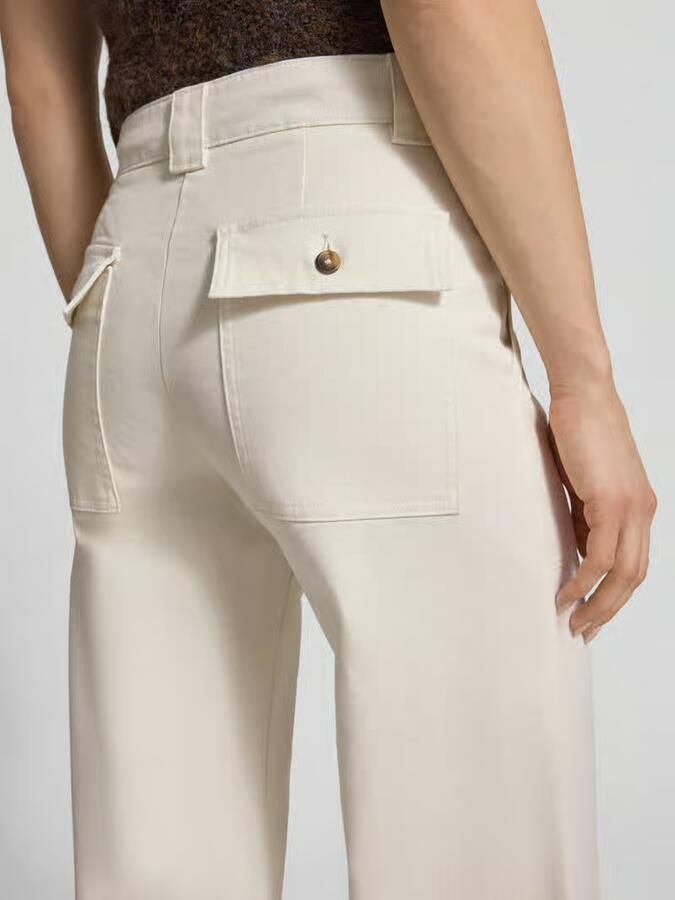Selected Wide leg jeans van mix van biologisch katoen model 'HOTEL AMOUR'