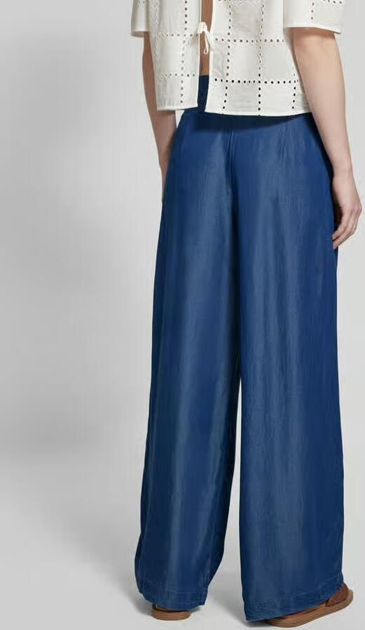 SELECTED FEMME Dames Broeken Slfjanna Hw Pleated Chambray Donkerblauw - Foto 7