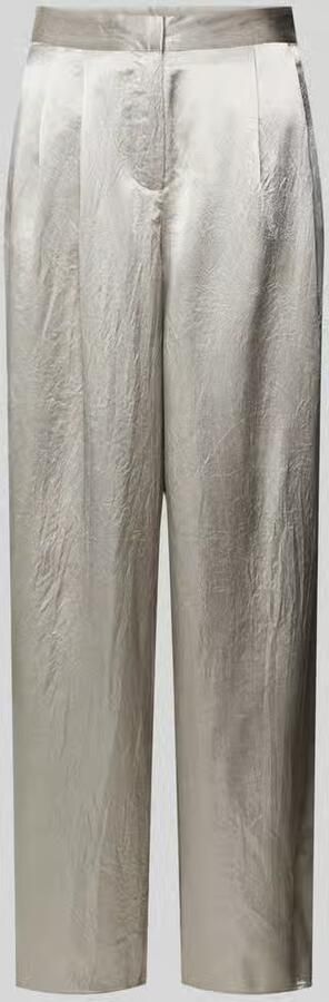 Selected Femme Wide leg stoffen broek in metallic model 'SELENE' - Foto 5