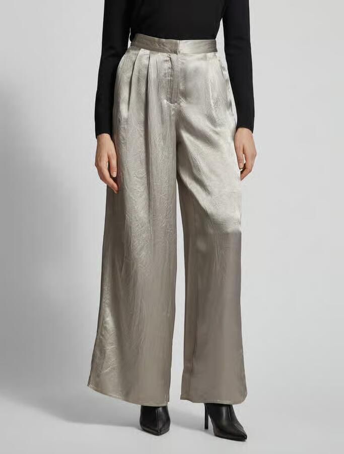 Selected Femme Wide leg stoffen broek in metallic model 'SELENE' - Foto 2