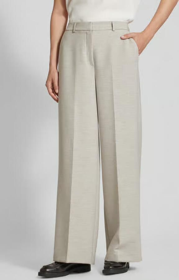 Selected Femme Wide leg stoffen broek met persplooien model 'RITA-PAXA' - Foto 6