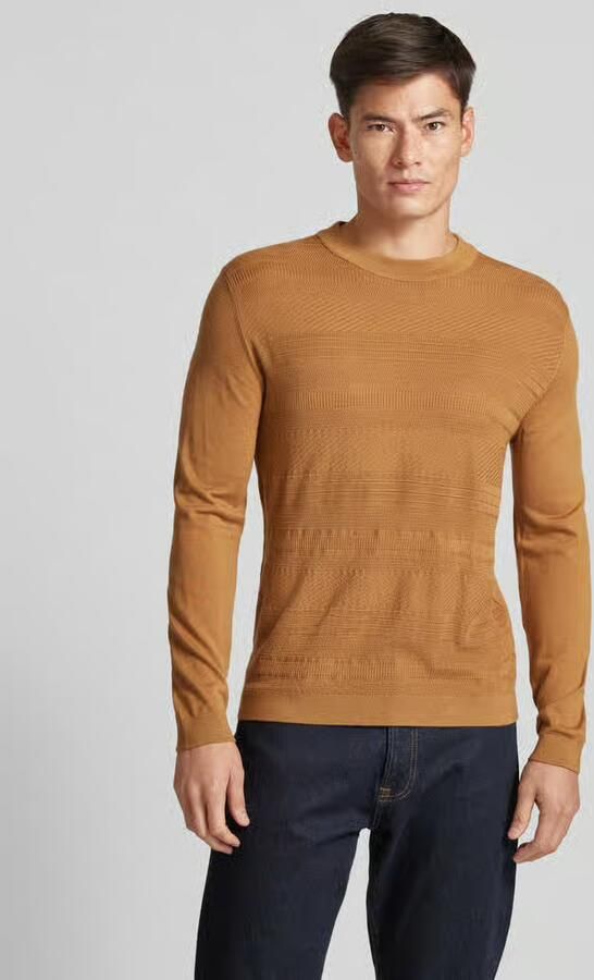 Selected Homme Wollen pullover met structuurmotief model 'TRAY' - Foto 4