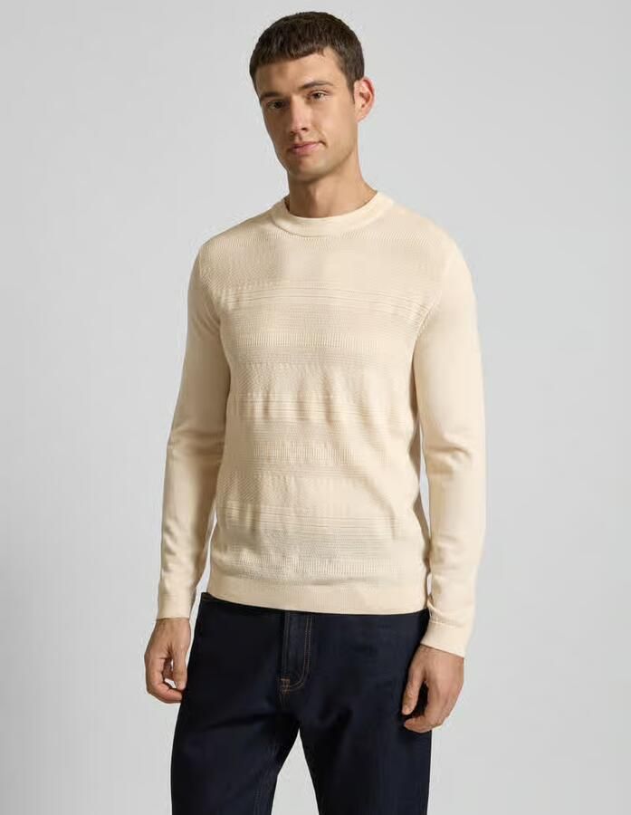 Selected Homme Wollen pullover met structuurmotief model 'TRAY' - Foto 2