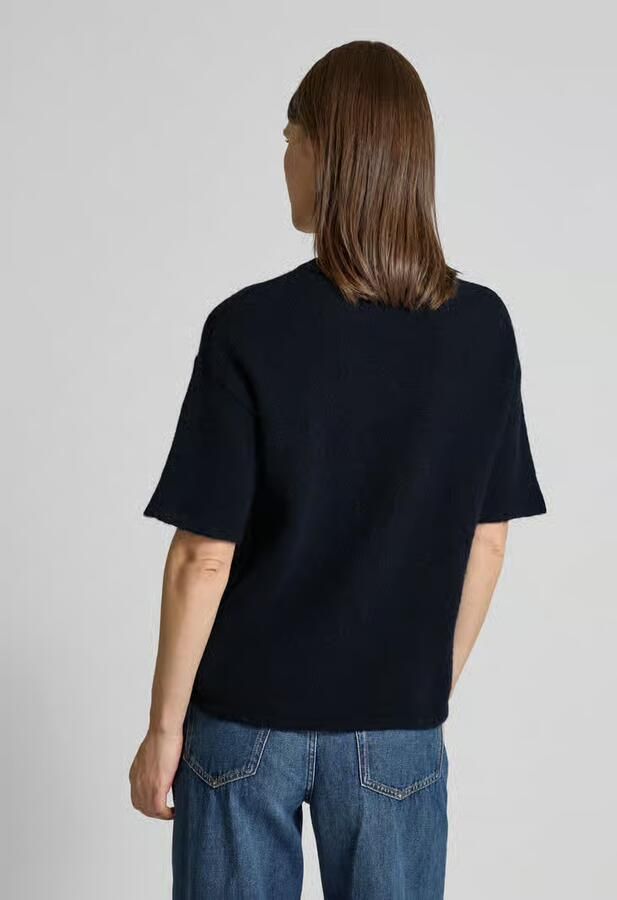 Selected Femme Wollen shirt met ronde hals model 'MALINE-LILIANA'