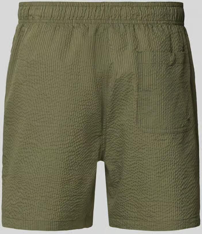 SELECTED MEN Heren Zwembroeken Slhcooper-seersucker Swimshorts Khaki - Foto 5