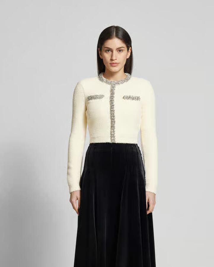 Self-Portrait Blazer met viscose - Foto 2