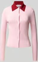Self-Portrait Blouse in gebreide look