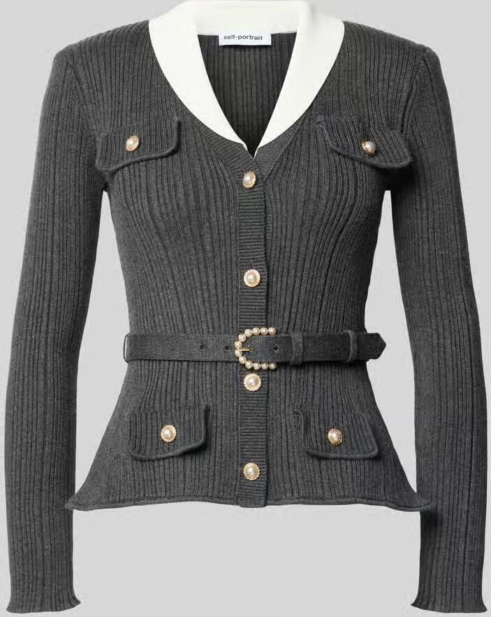 Self-Portrait Cardigan met wol en viscose - Foto 2