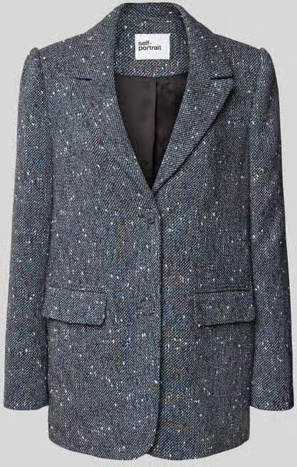 Self-Portrait Lange blazer met wol - Foto 2