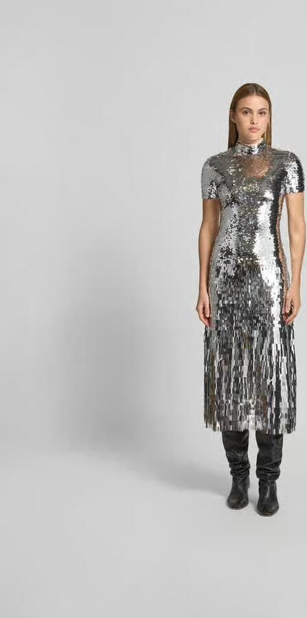 Self-Portrait Maxi-jurk met all-over siergarnering - Foto 3