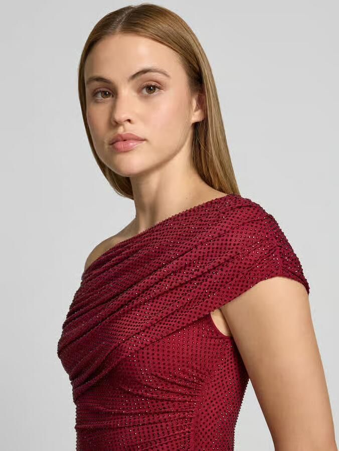 Self-Portrait maxi-jurk met all-over siersteentjes
