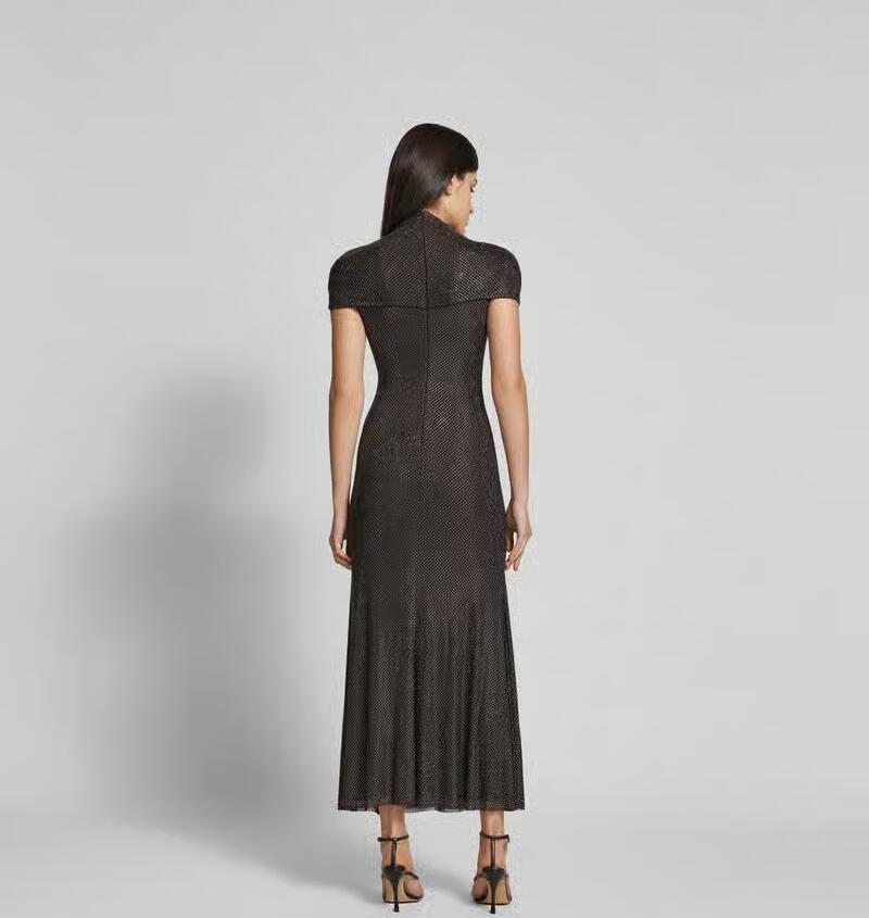 Self-Portrait Maxi-jurk met all-over siersteentjes - Foto 2
