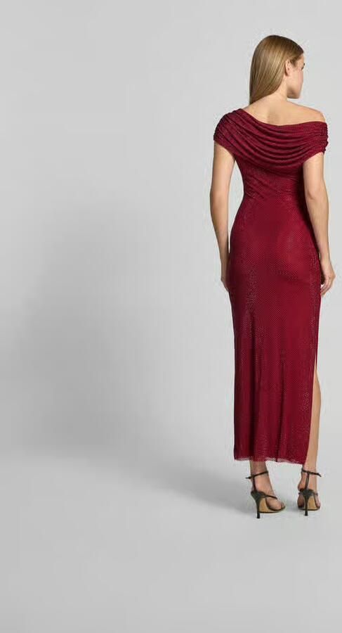 Self-Portrait Maxi-jurk met all-over siersteentjes - Foto 3
