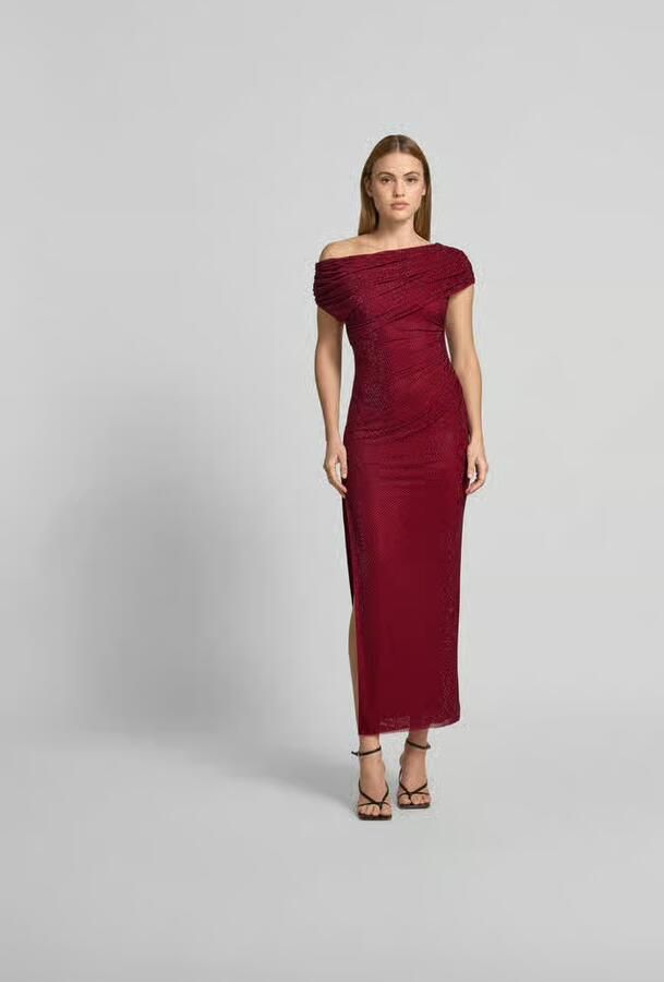 Self-Portrait Maxi-jurk met all-over siersteentjes - Foto 2