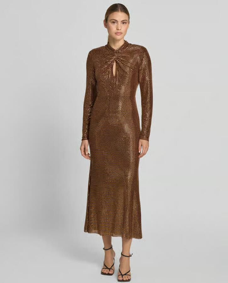 Self-Portrait Maxi-jurk met all-over siersteentjes - Foto 2