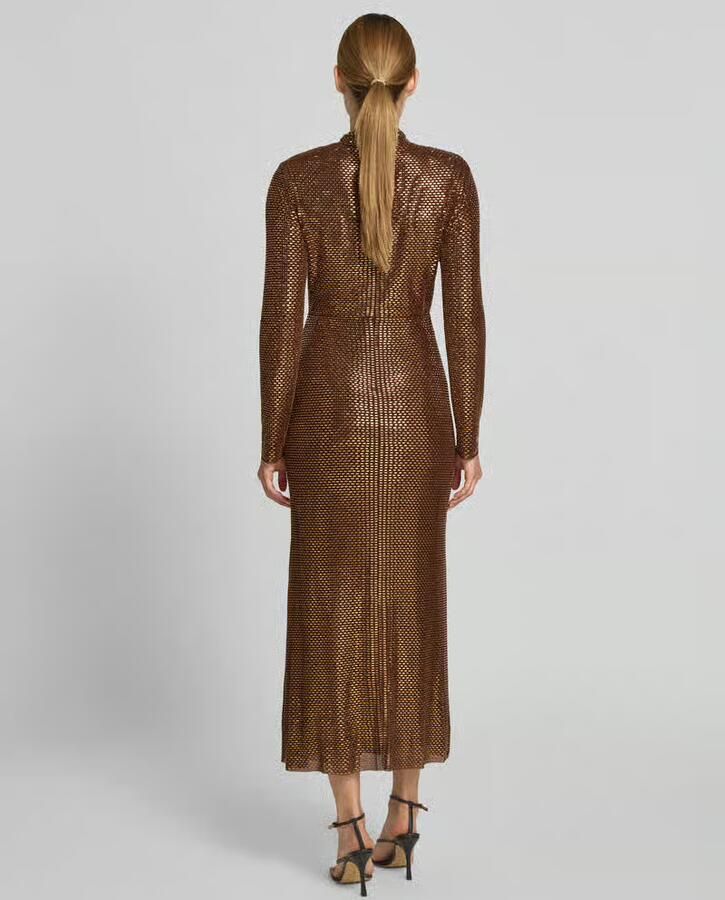 Self-Portrait Maxi-jurk met all-over siersteentjes