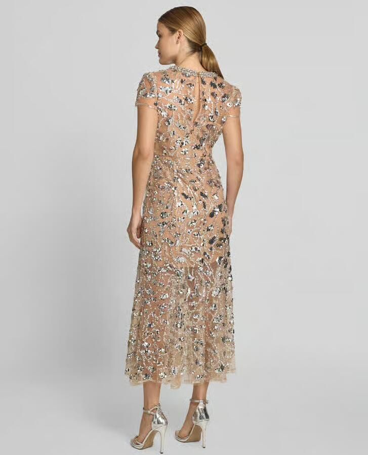 Self-Portrait maxi-jurk met all-over siersteentjes