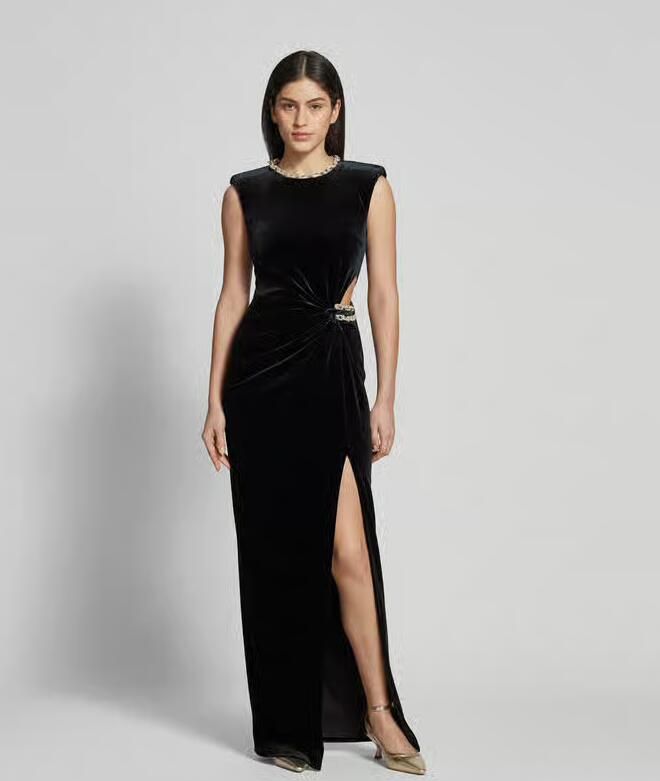 Self-Portrait Maxi-jurk met stretch - Foto 3
