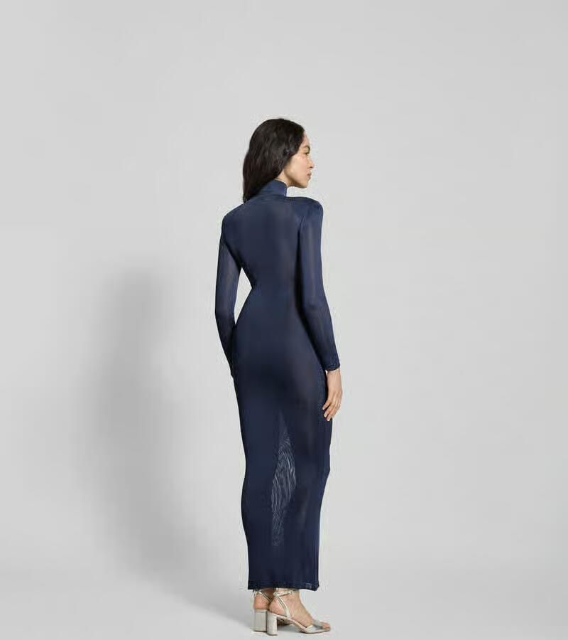 Self-Portrait Maxi-jurk van pure viscose - Foto 2