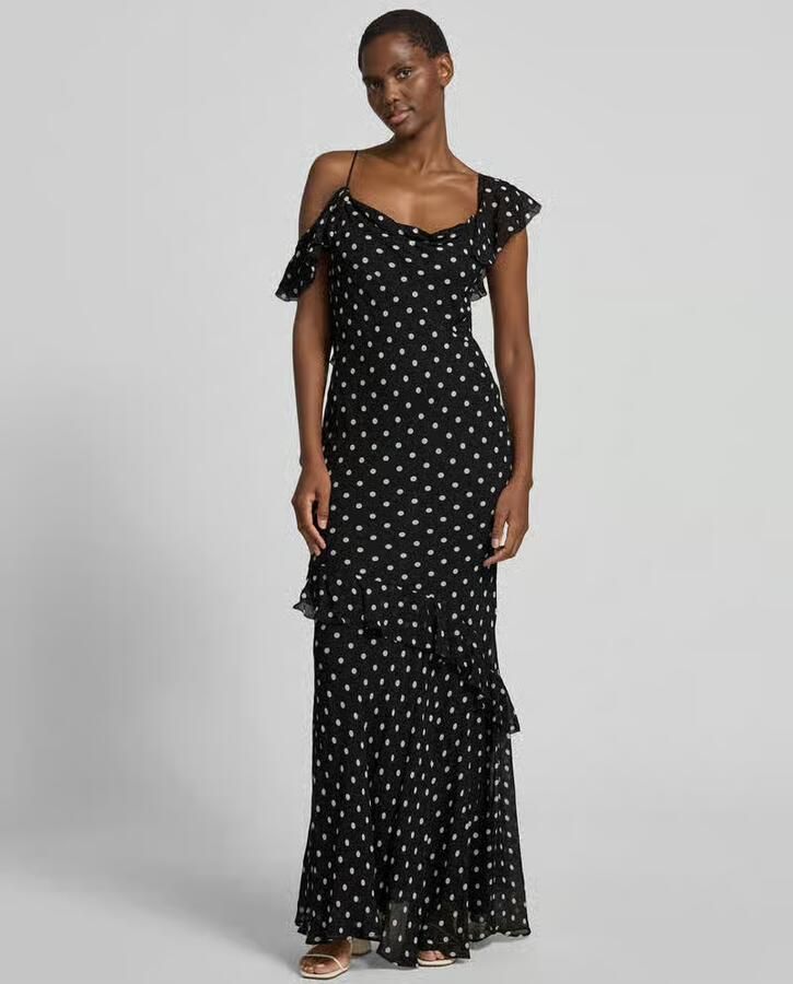 Self-Portrait Maxi-jurk van pure viscose - Foto 2