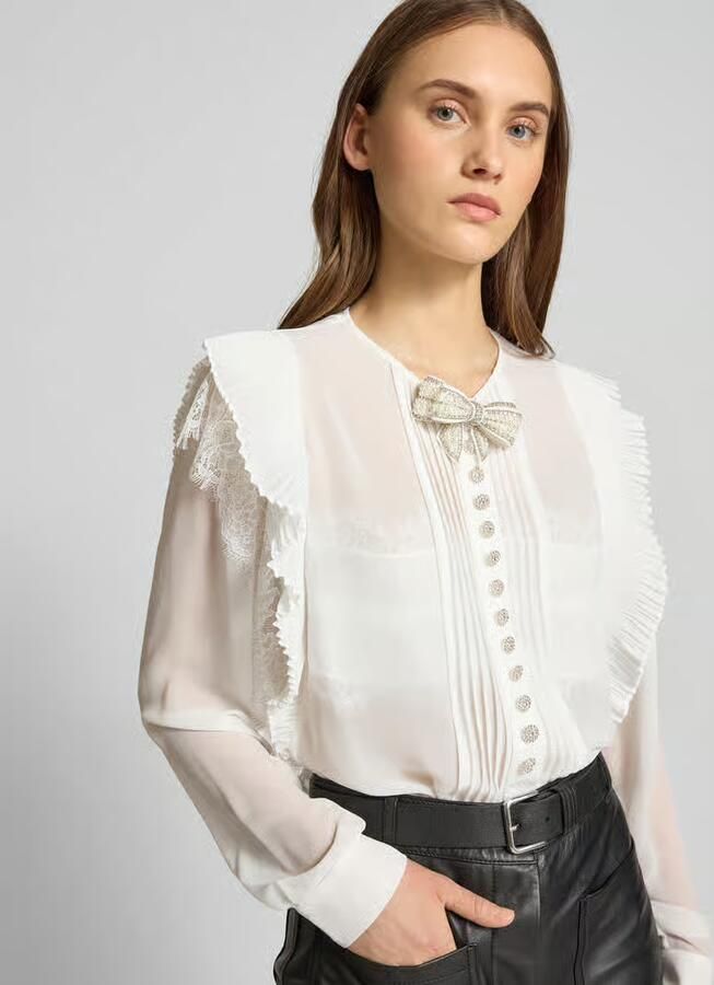 Self-Portrait Overhemdblouse met knoopsluiting