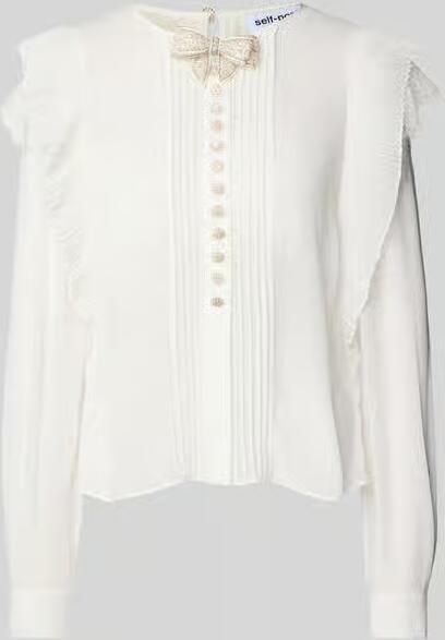 Self-Portrait Overhemdblouse met knoopsluiting - Foto 2