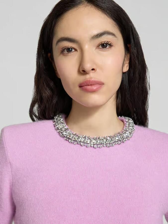 Self-Portrait Pullover met wolgehalte