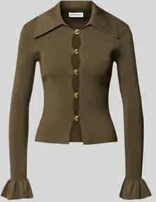 Self-Portrait Slim fit blouse van viscosemix