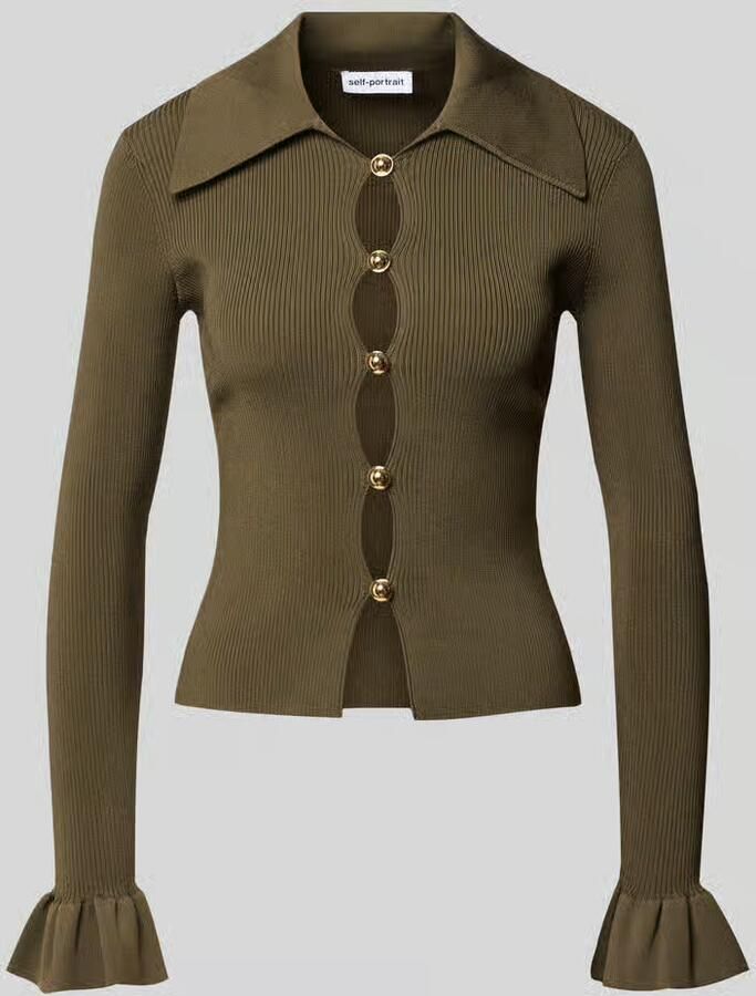 Self-Portrait Slim fit blouse van viscosemix - Foto 2