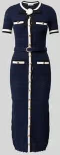Self-Portrait Slim fit midijurk in brei-look
