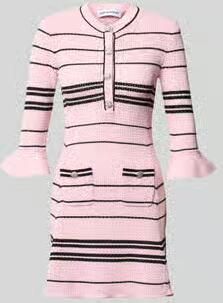 Self-Portrait Slim Fit mini-jurk met linnengehalte