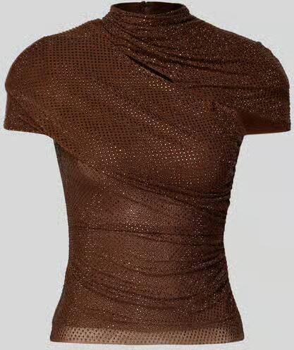 Self-Portrait Slim fit T-shirt met strass-steentjes - Foto 2