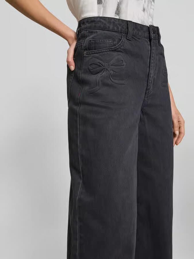 Self-Portrait Straight fit jeans van puur katoen