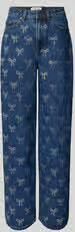 Self-Portrait Straight fit jeans van puur katoen