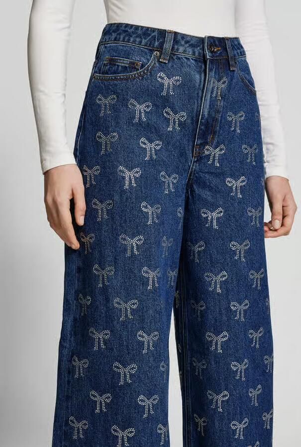 Self-Portrait Straight fit jeans van puur katoen - Foto 2