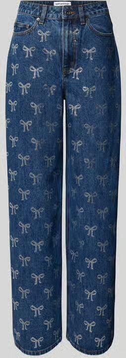 Self-Portrait Straight fit jeans van puur katoen - Foto 3