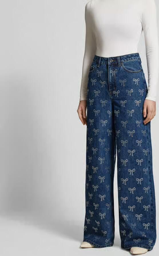 Self-Portrait Straight fit jeans van puur katoen - Foto 2