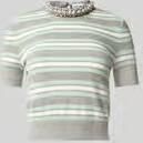 Self-Portrait T-shirt met strass-steentjes