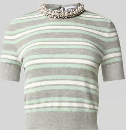 Self-Portrait T-shirt met strass-steentjes - Foto 3