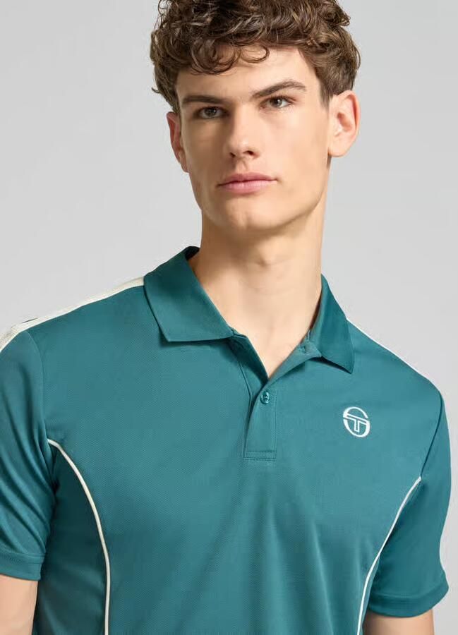 Sergio Tacchini regular fit poloshirt met logo-stitching model 'EGEO'