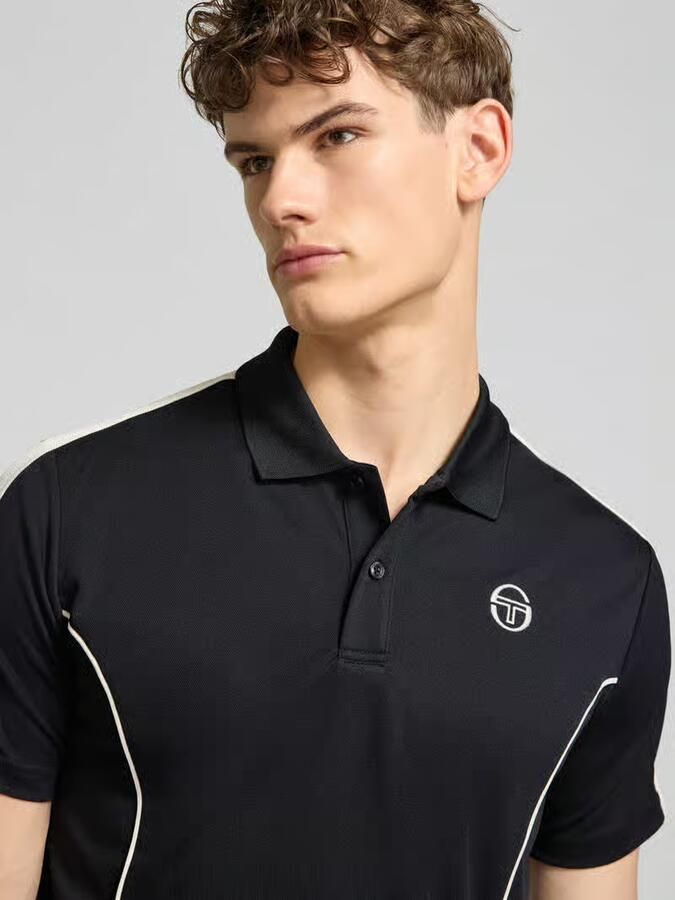 Sergio Tacchini regular fit poloshirt met logo-stitching model 'EGEO'
