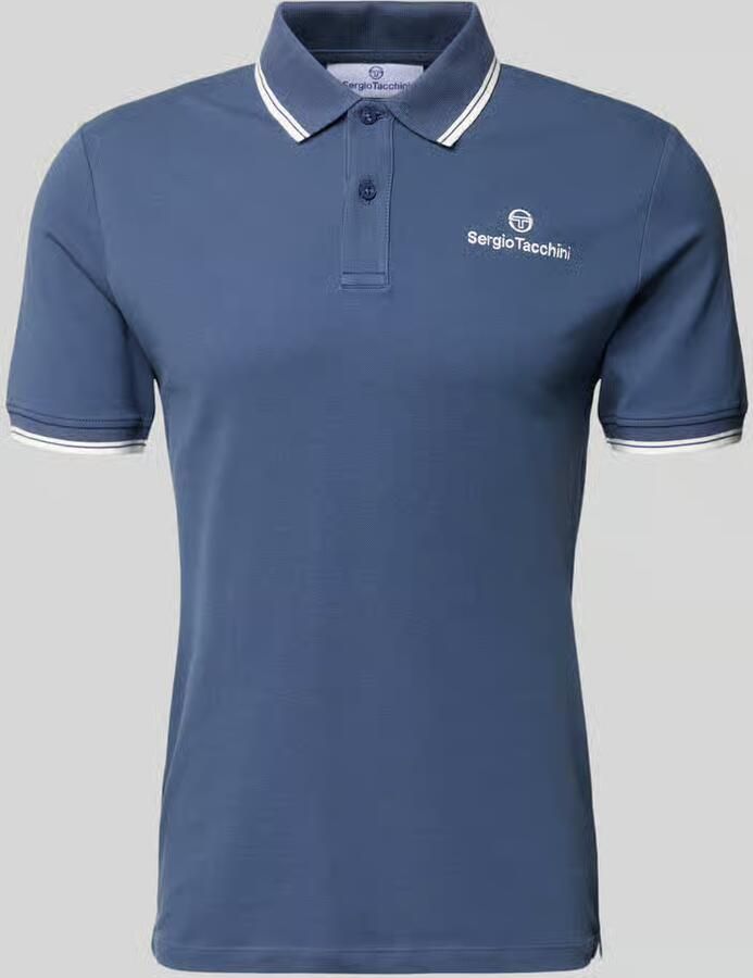 Sergio Tacchini slim fit poloshirt met gestikt logo model 'Reed' - Foto 2