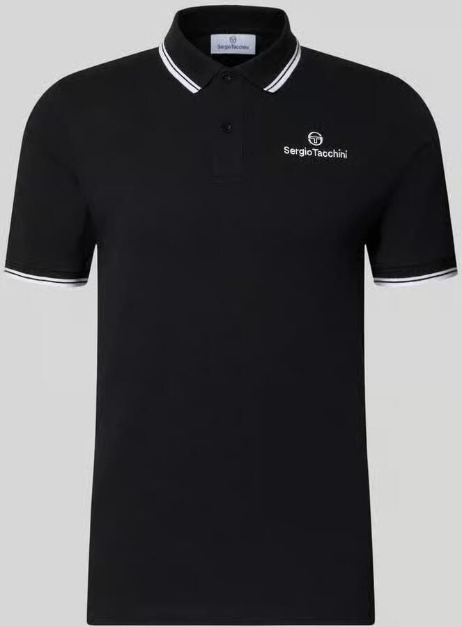 Sergio Tacchini slim fit poloshirt met gestikt logo model 'Reed' - Foto 2